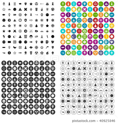 100 logotype icons set vector variant 40925846