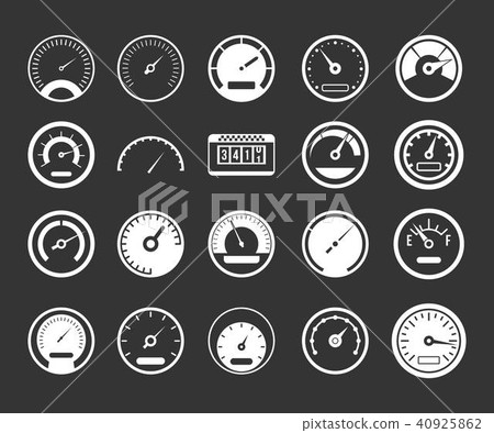 Dashboard icon set grey vector Dashboard icon set grey vector 40925862