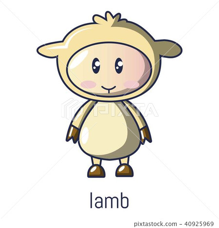 Lamb icon, cartoon style 40925969