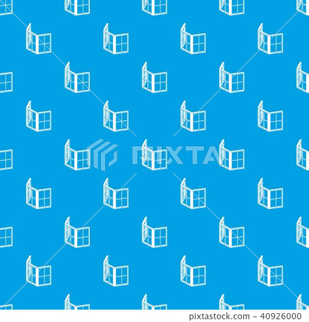 Facade window frame pattern vector seamless blue Facade window frame pattern vector seamless blue 40926000