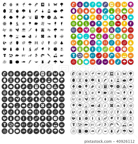 100 microbiology icons set vector variant 100 microbiology icons set vector variant 40926112
