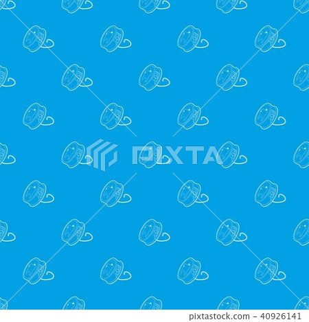 Dental floss pattern vector seamless blue Dental floss pattern vector seamless blue 40926141