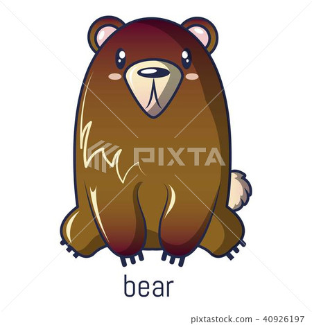 Bear icon, cartoon style 40926197