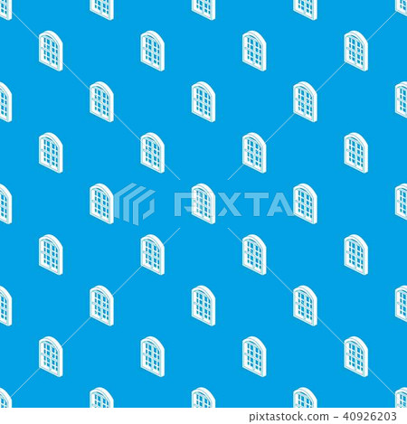 Restaurant window frame pattern vector seamless blue Restaurant window frame pattern vector seamless blue 40926203