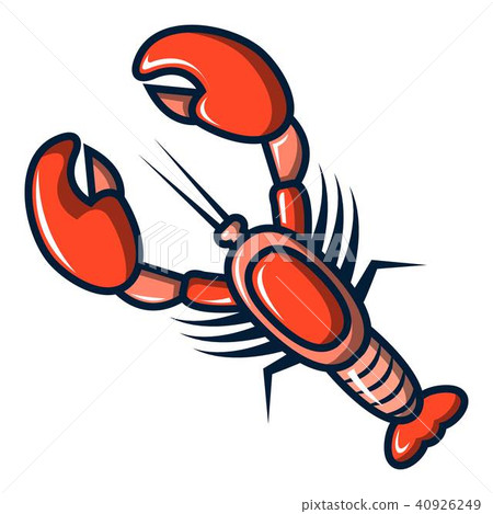 Lobster icon, cartoon style Lobster icon, cartoon style 40926249