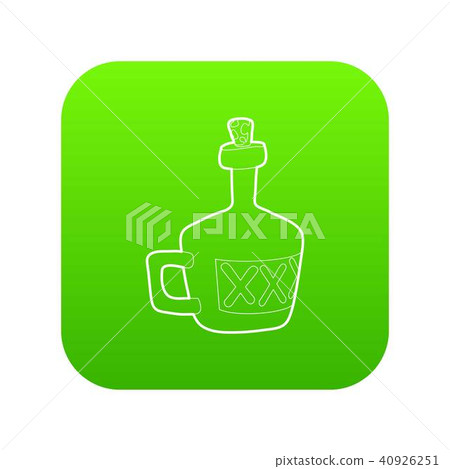Drink icon green vector 40926251