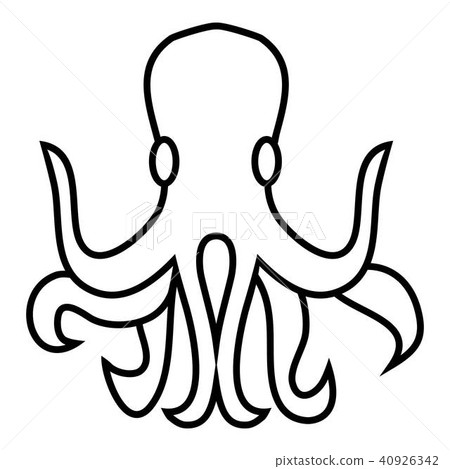 Octopus icon, outline style Octopus icon, outline style 40926342
