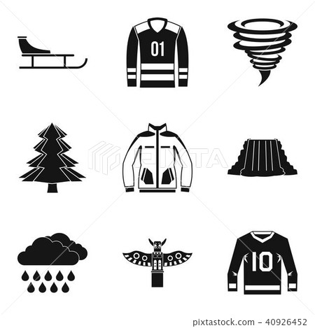 Sport adventure icons set, simple style Sport adventure icons set, simple style 40926452