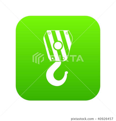 Crane hook icon digital green Crane hook icon digital green 40926457