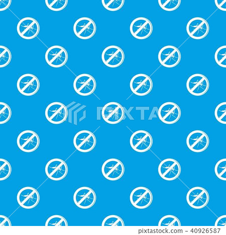 No mosquito pattern vector seamless blue No mosquito pattern vector seamless blue 40926587