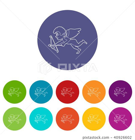 Cupid icon, outline style Cupid icon, outline style 40926602