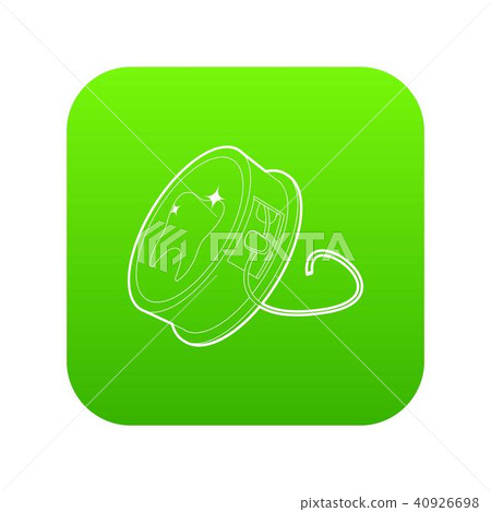 Dental floss icon green vector Dental floss icon green vector 40926698