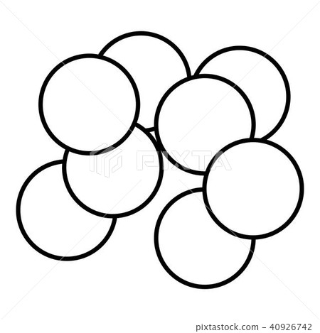 Red caviar icon, outline style 40926742