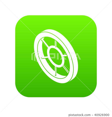 Round window frame icon green vector Round window frame icon green vector 40926900