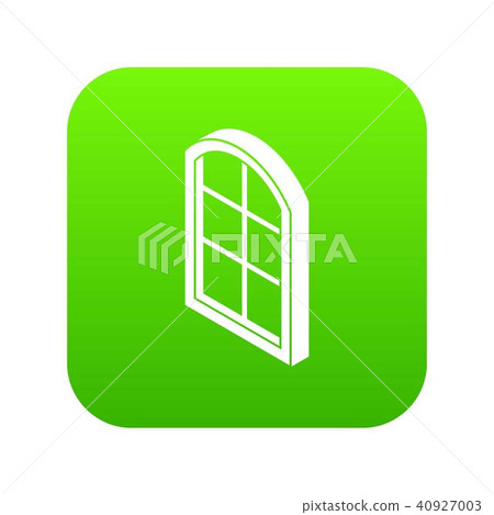 Close window frame icon green vector Close window frame icon green vector 40927003