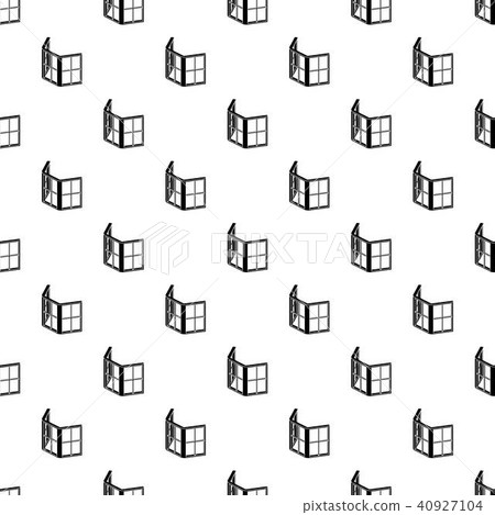 Facade window frame pattern vector seamless Facade window frame pattern vector seamless 40927104