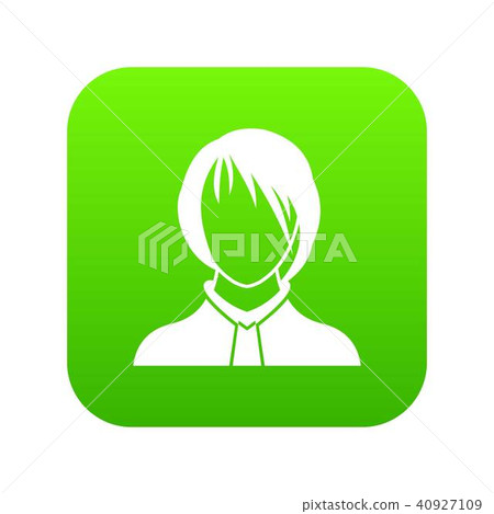 Woman icon digital green Woman icon digital green 40927109