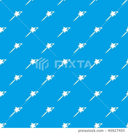 Magic wand pattern vector seamless blue 40927405