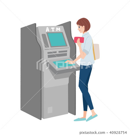 ATM女性例證 40928754