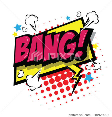 Bang! Comic Speech Bubble. - Stock Illustration [40929092] - Pixta