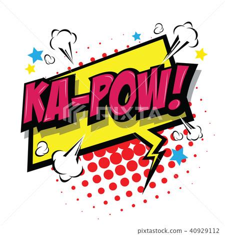 Ka-Pow! Comic Speech Bubble. Ka-Pow! Comic Speech Bubble. 40929112