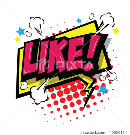LIKE ! Comic Speech Bubble. LIKE ! Comic Speech Bubble. 40929114