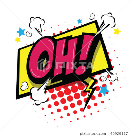 Oh! Comic Speech Bubble. 40929117