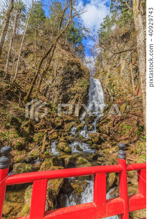 Landscape of spring immovable waterfall Landscape of spring immovable waterfall 40929743