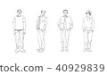 男性時尚插畫剪 40929839