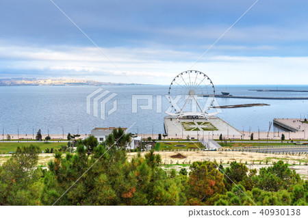 View of Baku Eye Ferris Wheel. Baku. Azerbaijan View of Baku Eye Ferris Wheel. Baku. Azerbaijan 40930138