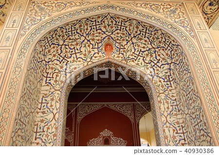 Elaborately Painted Entrance 40930386