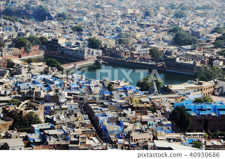 Aerial View of Blue City Aerial View of Blue City 40930686
