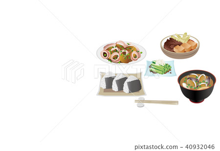 Today's rice squid radish and meat tofu 40932046