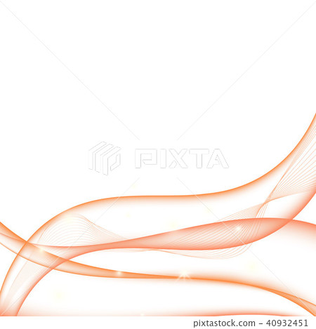 Wave orange transparent abstract on white Wave orange transparent abstract on white 40932451
