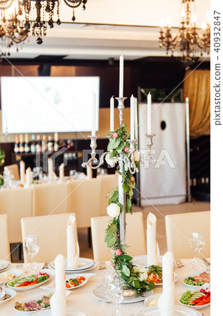 beautiful flowers on table in wedding day beautiful flowers on table in wedding day 40932847