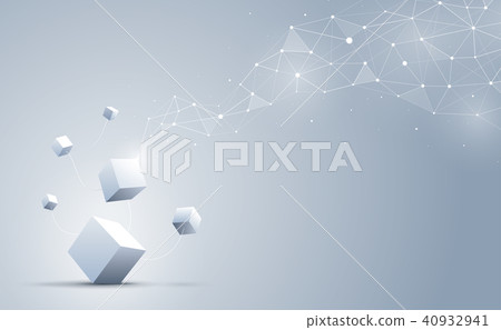 Abstract 3d cubes background vector illustration. - Stock Illustration ...