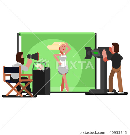 Producer gives instructions Producer gives instructions 40933843