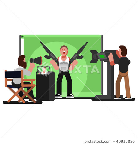 Producer gives instructions to actor 40933856