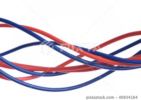 Electrical cable isolated on white background 40934164