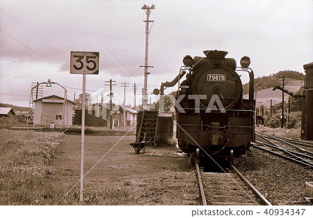 Showa 44 Ozawa station landscape 9600 Hokkaido of the Iwakiri line abolished Showa 44 Ozawa station landscape 9600 Hokkaido of the Iwakiri line abolished 40934347