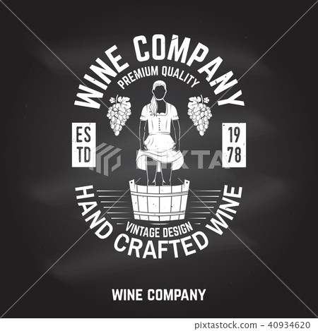 Wine company badge, sign or label. Vector illustration. Wine company badge, sign or label. Vector illustration. 40934620
