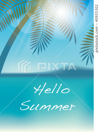 Palm tree background background illustration 40935302