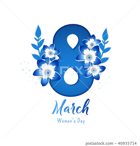 Bright postcard on the 8th of March 40935714