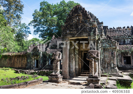 entrance to ancient Preah Khan temple, Cambodia 40936388