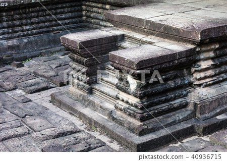 Steps in Angkor Wat temple 40936715