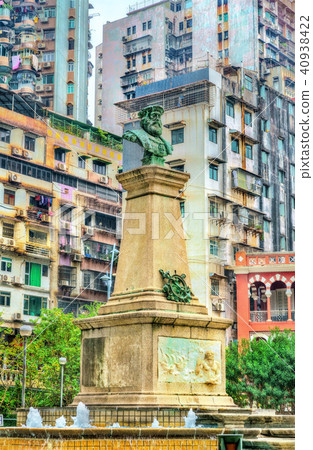 Statue of Vasco da Gama in Macau, China 40938422