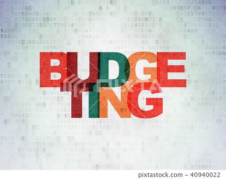 Business concept: Budgeting on Digital Data Paper background Business concept: Budgeting on Digital Data Paper background 40940022