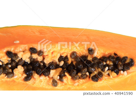 orange papaya fruit isolated.. orange papaya fruit isolated.. 40941590