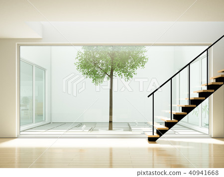 Courtyard and living room 40941668