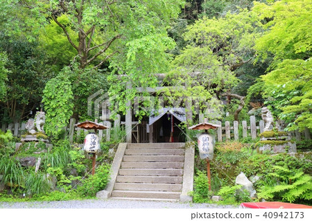 Ootake寺廟在京都新綠色 40942173